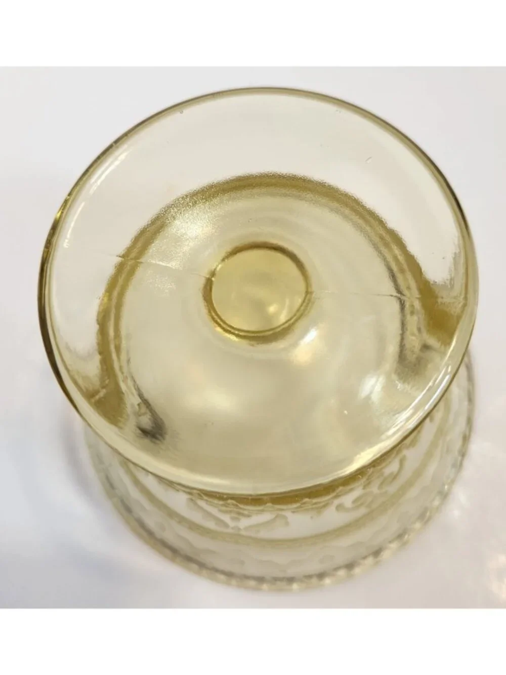 Federal Glass Patrician Spoke Amber Depression Glass 3x3.57 inch Sherbet Glass